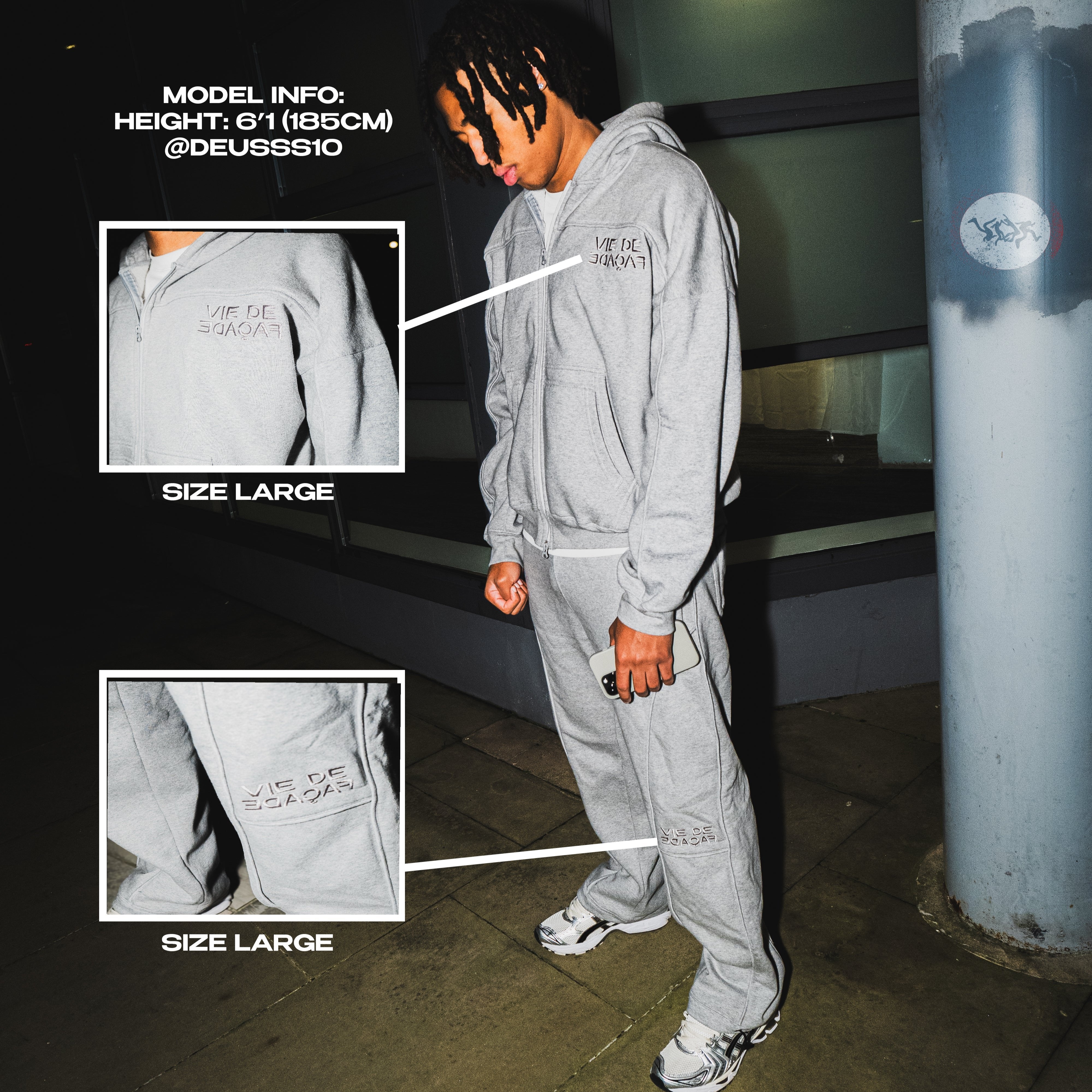 VDFAÇADE ZIPPER (GREY)